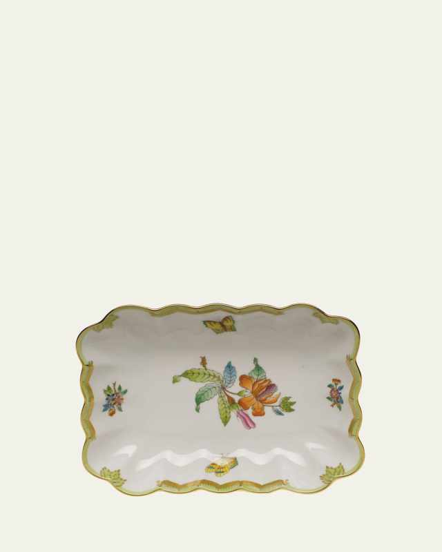Chinese Bouquet Oblong Dish